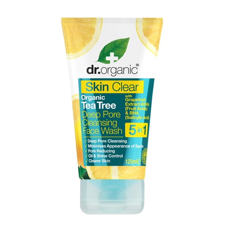 Dr Organic Skin Clear Deep Cleansing Face Wash 125ml